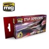 AMMO of Mig Jimenez 7130 STAR DEFENDERS SCI-FI COLORS 6x17ml